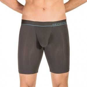 NEW OBVIOUSLY primeman 9 inch leg boxer brief in titanium